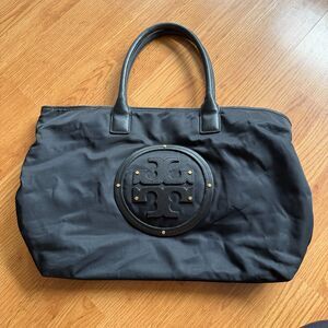 Tory Burch Black Nylon Tote